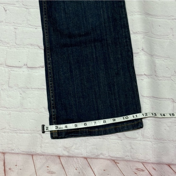 LIZ CLAIBORNE JEANS BOOTCUT dark wash denim women’s pants in size 12 GUC - Picture 2 of 16